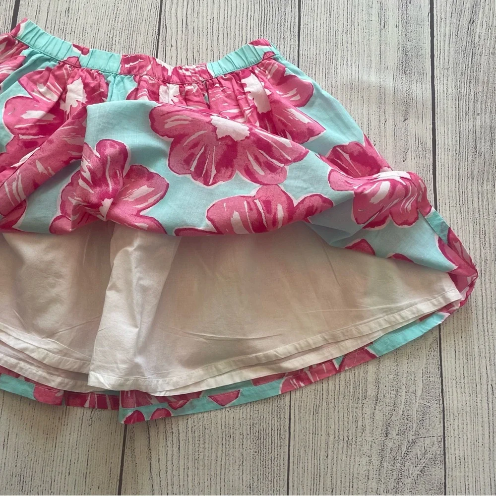 Gymboree The Islands Pink & Teal Floral Skirt size 12